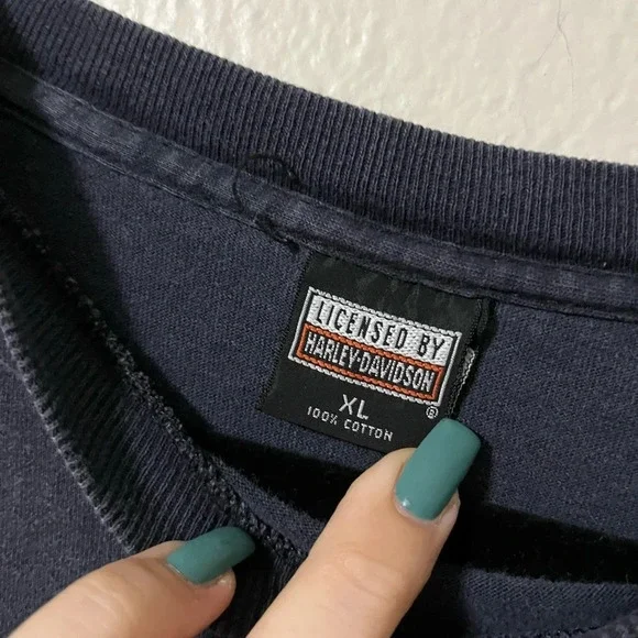 Single stitch Vintage Harley Davidson Motorcycle tee 1996 size XL biker grunge - Picture 6 of 8